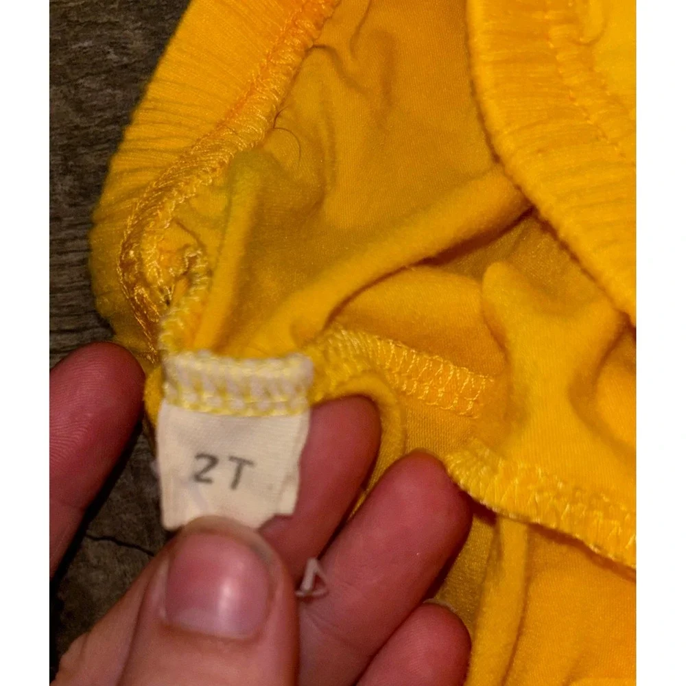 Kids Mustard Yellow Triple Ruffle Leggings Bell Bottom Pants Boutique Style